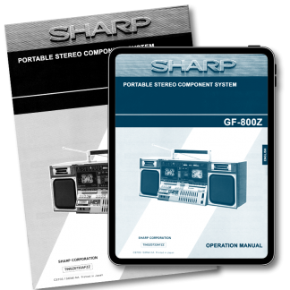 Sharp-GF-800z-Manual